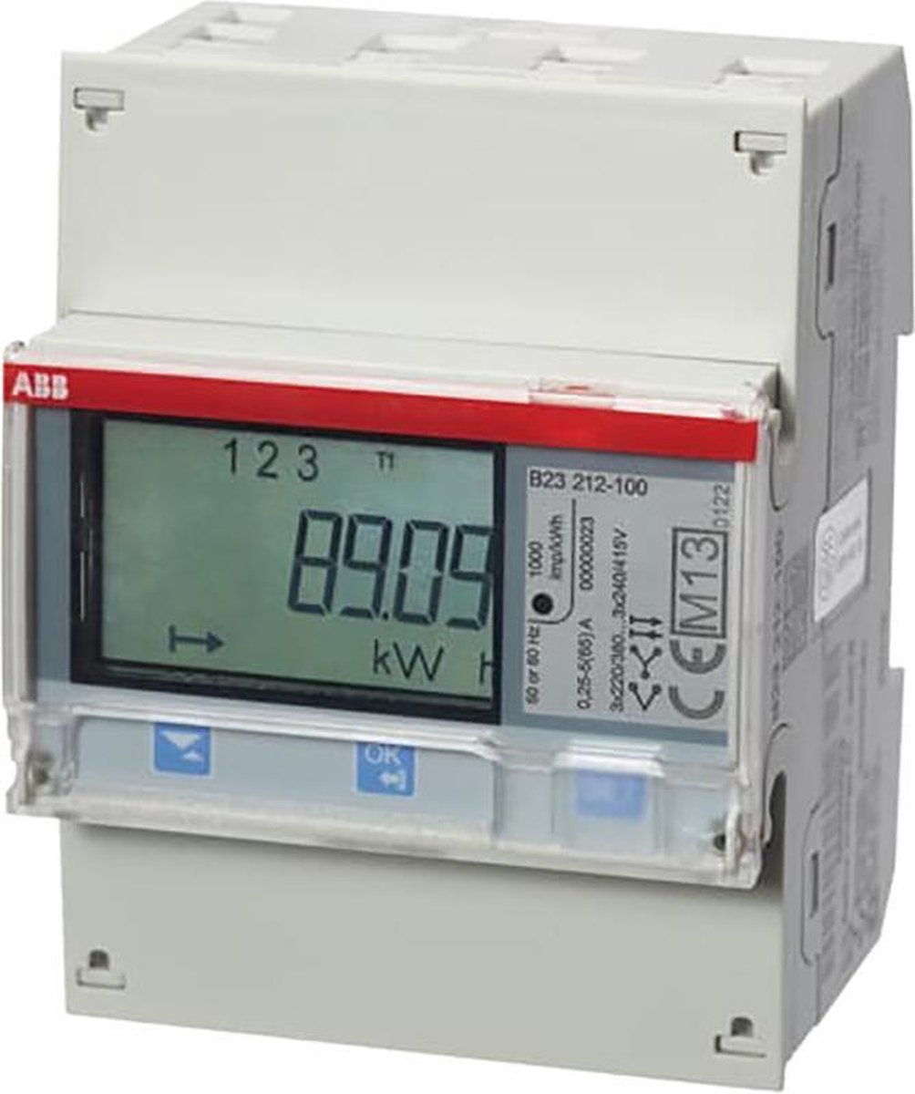 ABB B23 212-100 kWh-meter 3-fasen 1 stuk(s)