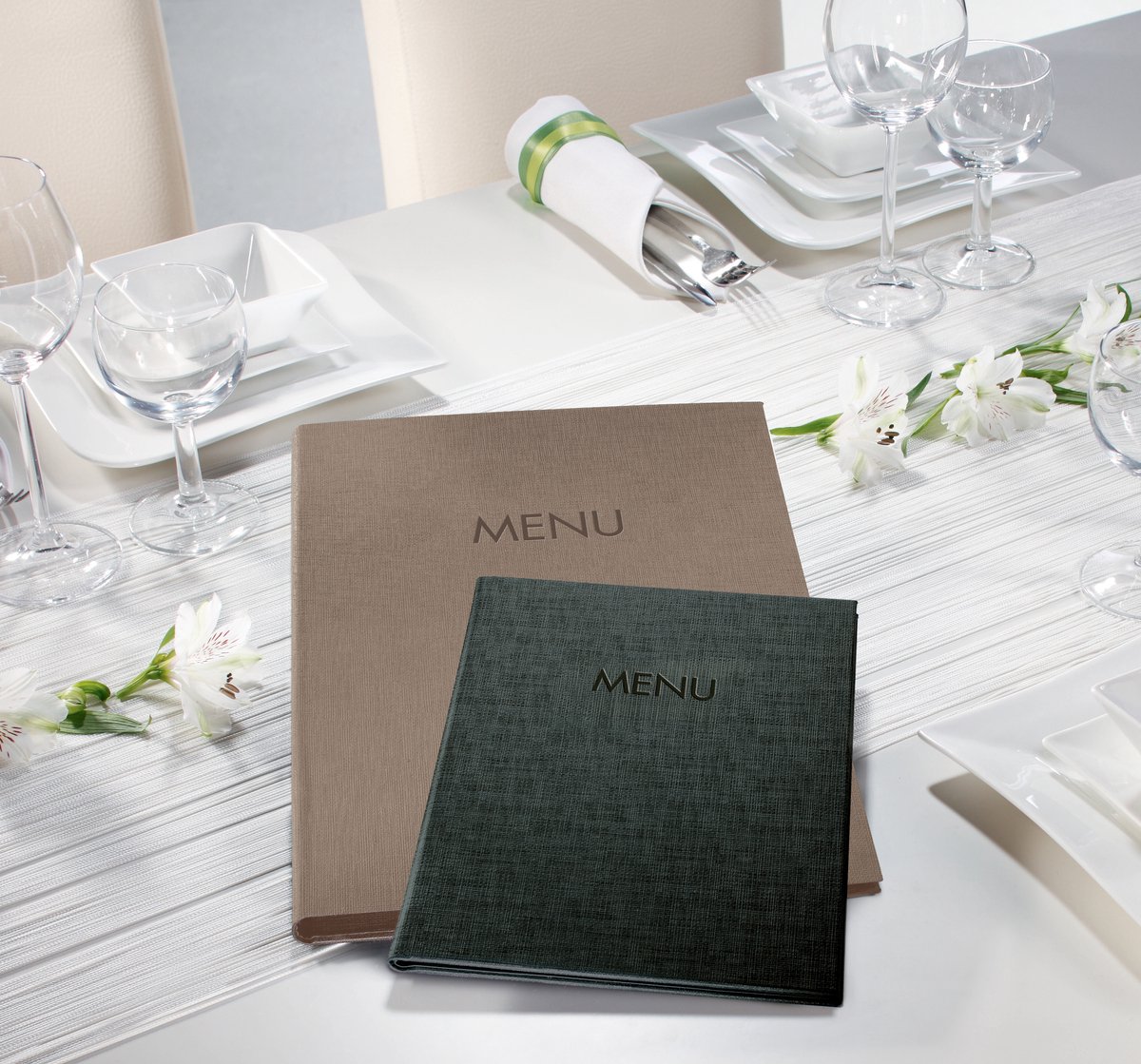 Sigel SM200 Menumap DIN A4 10 stuk(s) Incl. opbergdoos Zwart