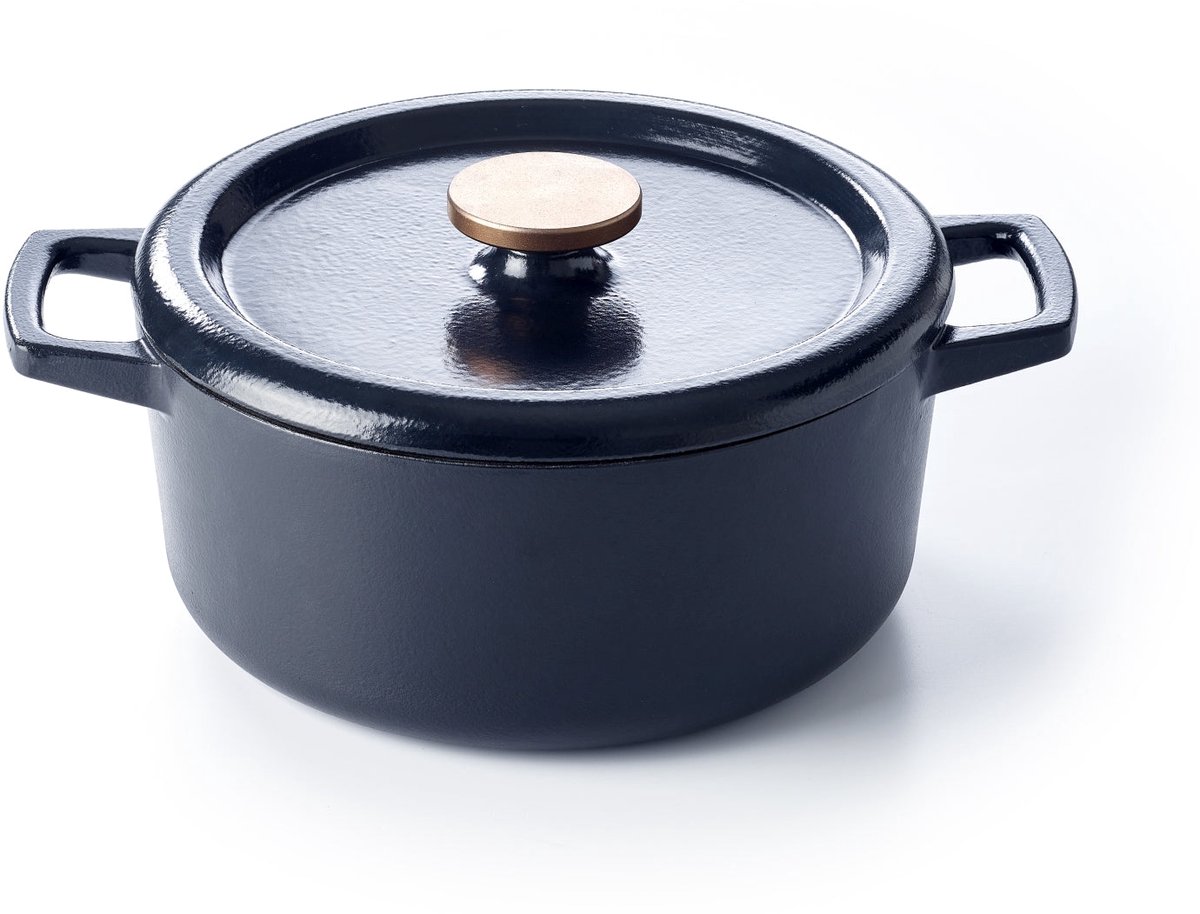 Beka Braadpan - Dutch Oven - Nori - Gietijzer ø 26 cm - geëmailleerde anti-aanbaklaag
