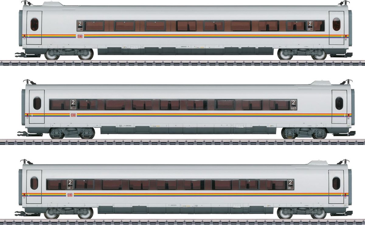 Märklin 043739 H0 3-delige uitbreidingsset ICE 3 Railbow