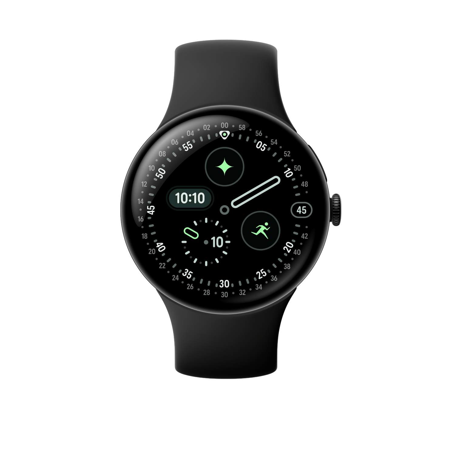 Google Pixel Watch 4 45mm Smartwatch Obsidian