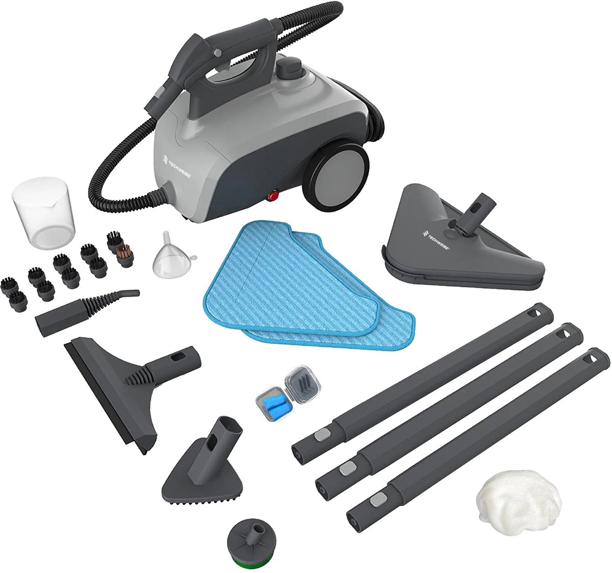 Techweise TS1 - Stoomreiniger - 45 minuten stoom - 3,6 bar - 25 accessoires