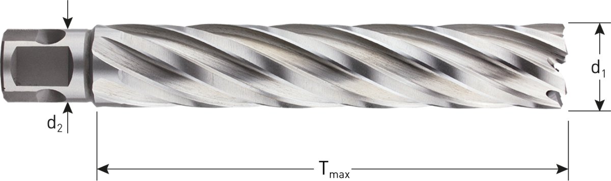 Rotec HSS-XE Kernboor SILVER-LINE, universeel 19, ø25x110 - 5362503