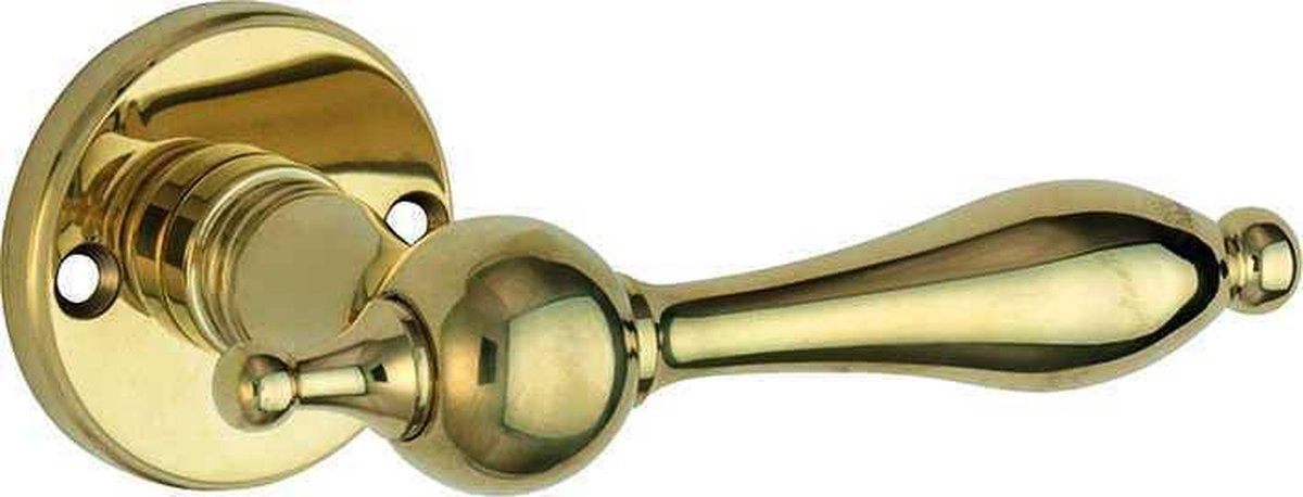 Artitec Mi Satori Deurkruk op rozet Barock/facet messing ongelakt