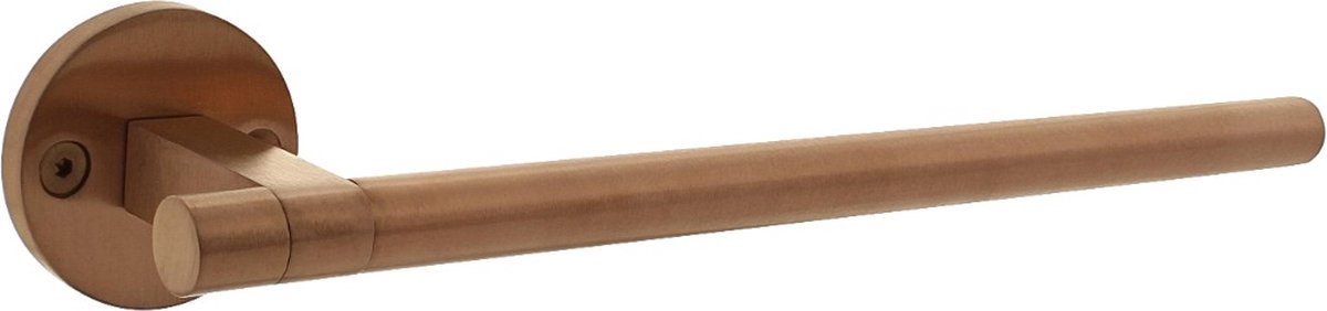 Intersteel Deurkruk Shiraat 250mm op rozet éénzijdig verdekt (Links) - Koper mat