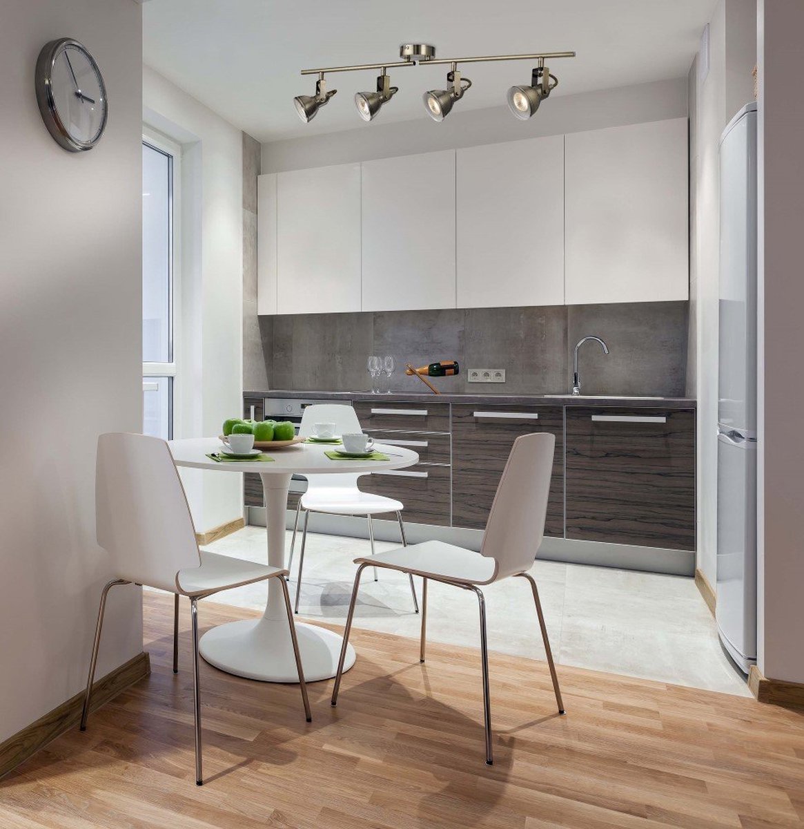 Searchlight Focus - opbouwspot 4L - 81 x 9 x 16 cm - antiek messing