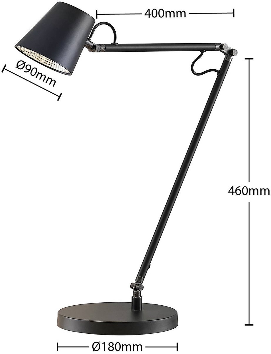 Lucande - Tarris LED Taffellamp Black