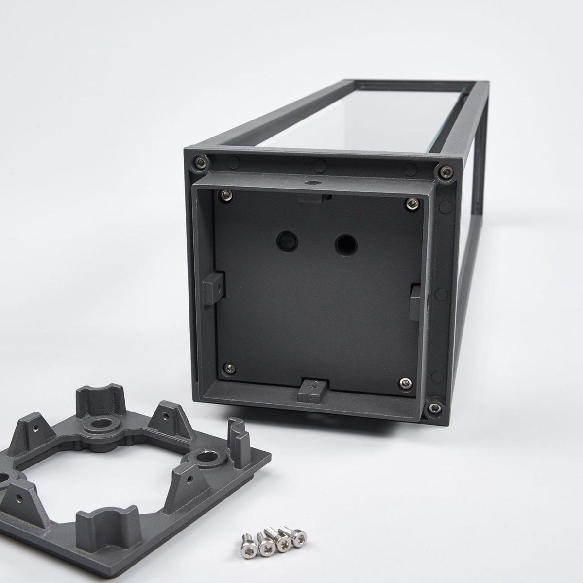 Lucande - Annalea Buiten Tuinlamp H50 Dark Grey/Clear