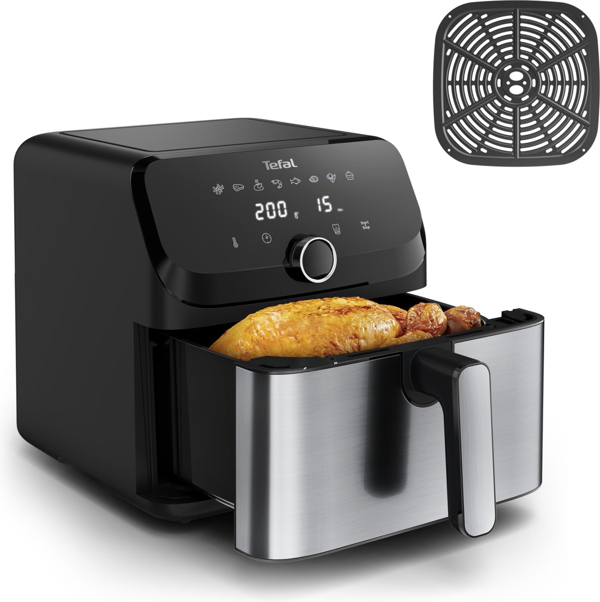 Tefal Easy Fry&Grill XXL EY855D - Heteluchtfriteuse 7,5L 2200W - RVS