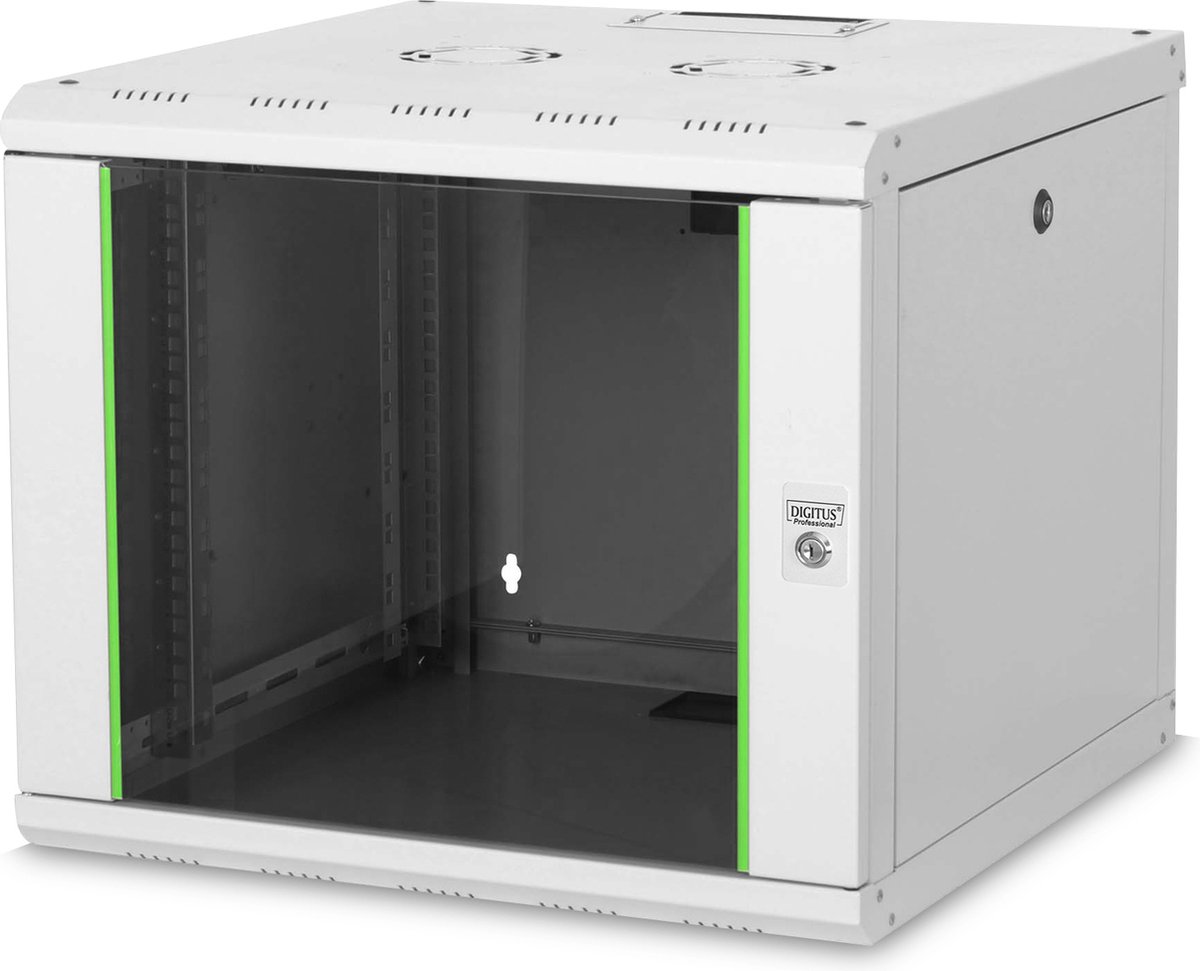 Digitus DN-19 09U-6/6 19inch-wandkast (b x h x d) 600 x 509 x 600 mm 9 HE Grijs-wit (RAL 7035)
