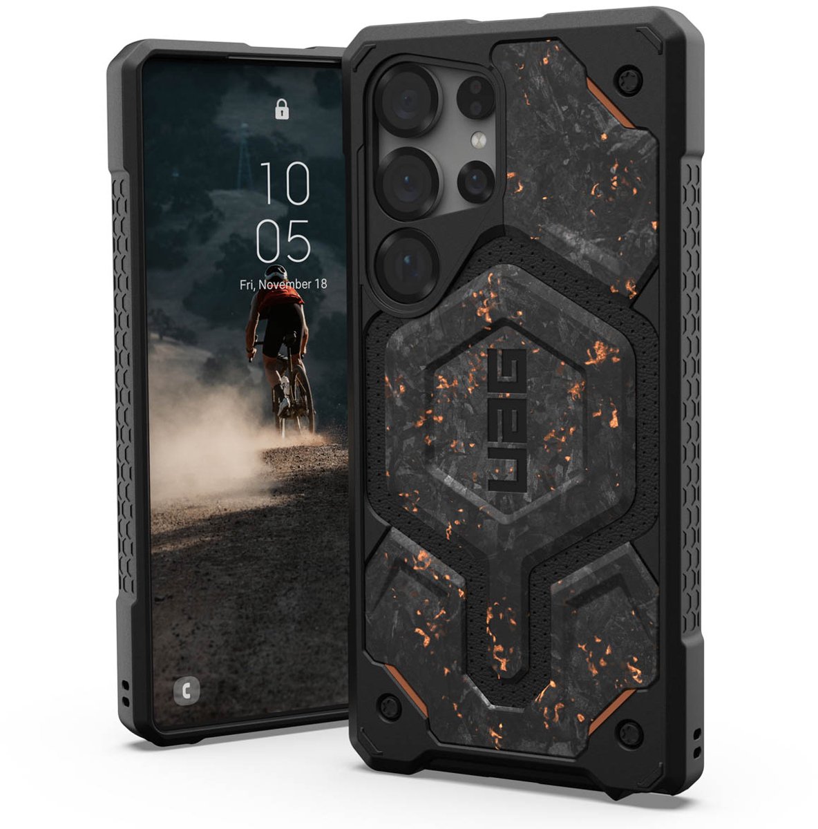 Urban Armor Gear 214461114FCU Backcover Samsung Galaxy S25 Ultra Carbon, Koper