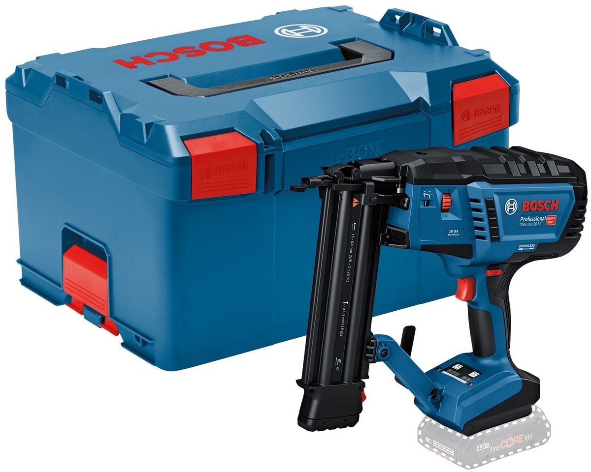 Bosch Professional GNH 18V-50 M Accu Afwerktacker 18Ga 18V Basic Body in L-boxx - 0601482401
