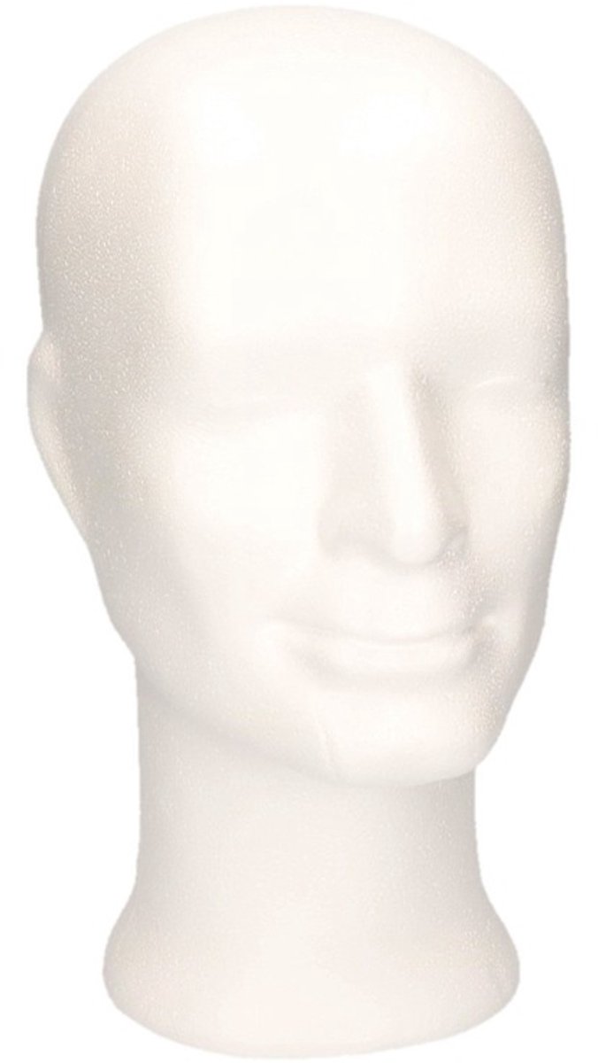 8x stuks hobby/DIY piepschuim hoofden/koppen 33 cm man/jongen -