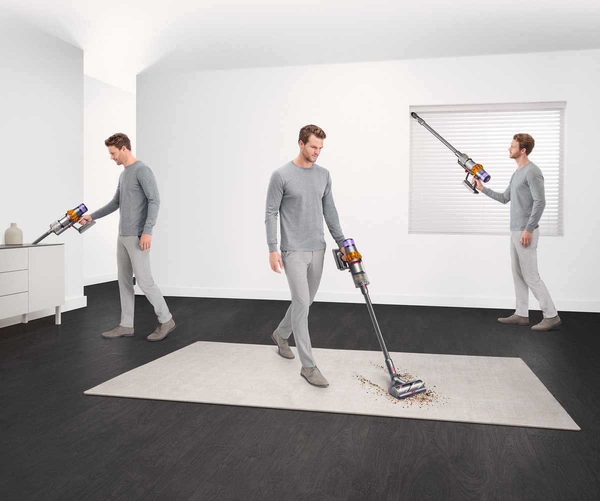 Dyson V15 Detect Absolute - Draadloze stofzuiger - Laser detectie van microscopisch stof - 660W