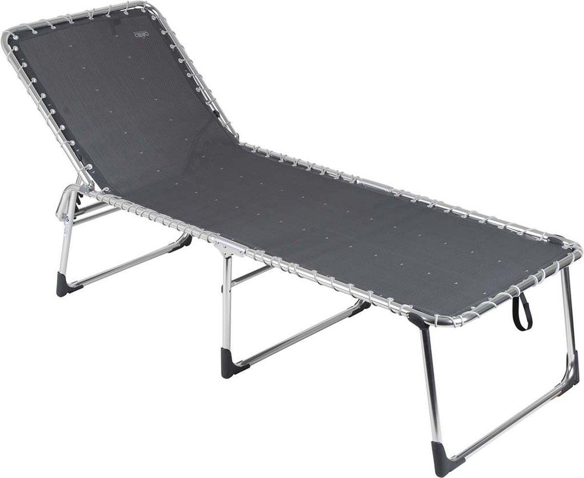 Crespo AL/364 - Vouwbed XL - 5 standen verstelbaar - Donker grijs