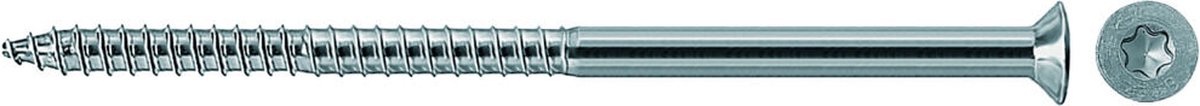 Veiligheidsschroeven 7 mm 105 mm T-profiel Staal Galvanisch verzinkt 200 stuk(s) Fischer 89172