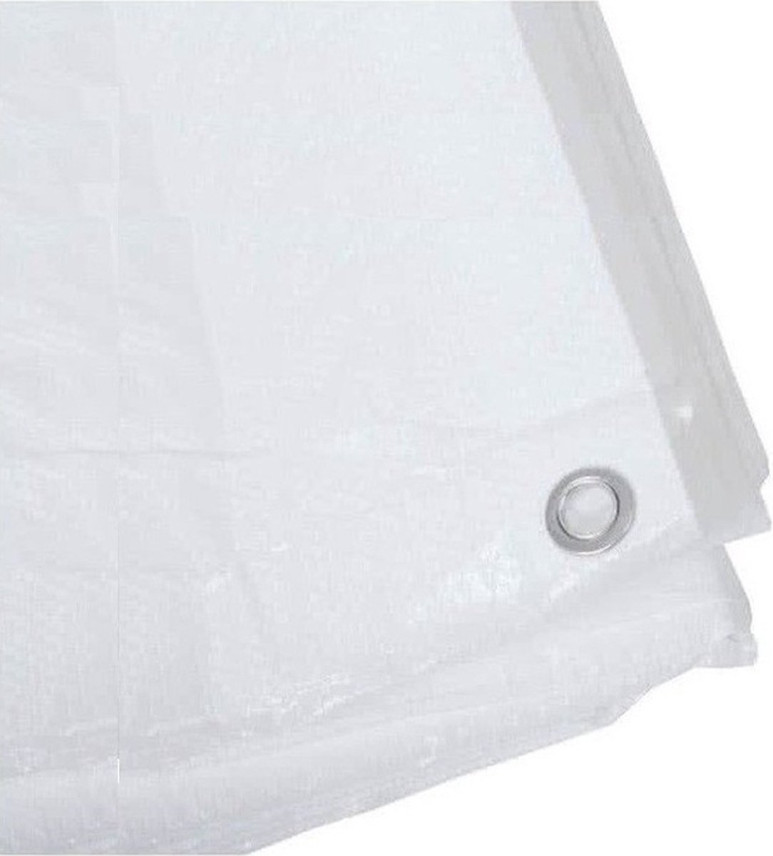 2x Witte afdekzeilen / dekzeilen 8 x 10 meter -