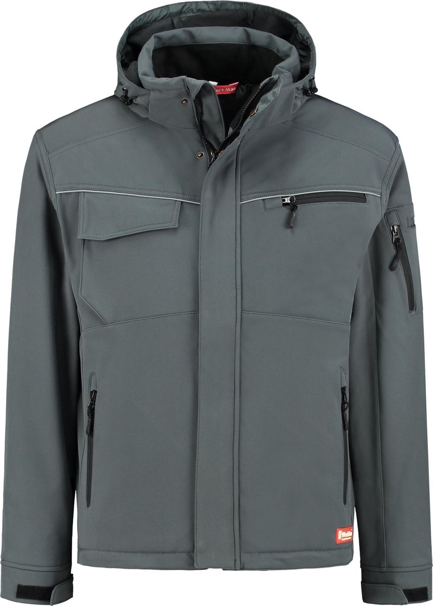 Workman 2537 Softshell Jacket Winter - Graphite - S