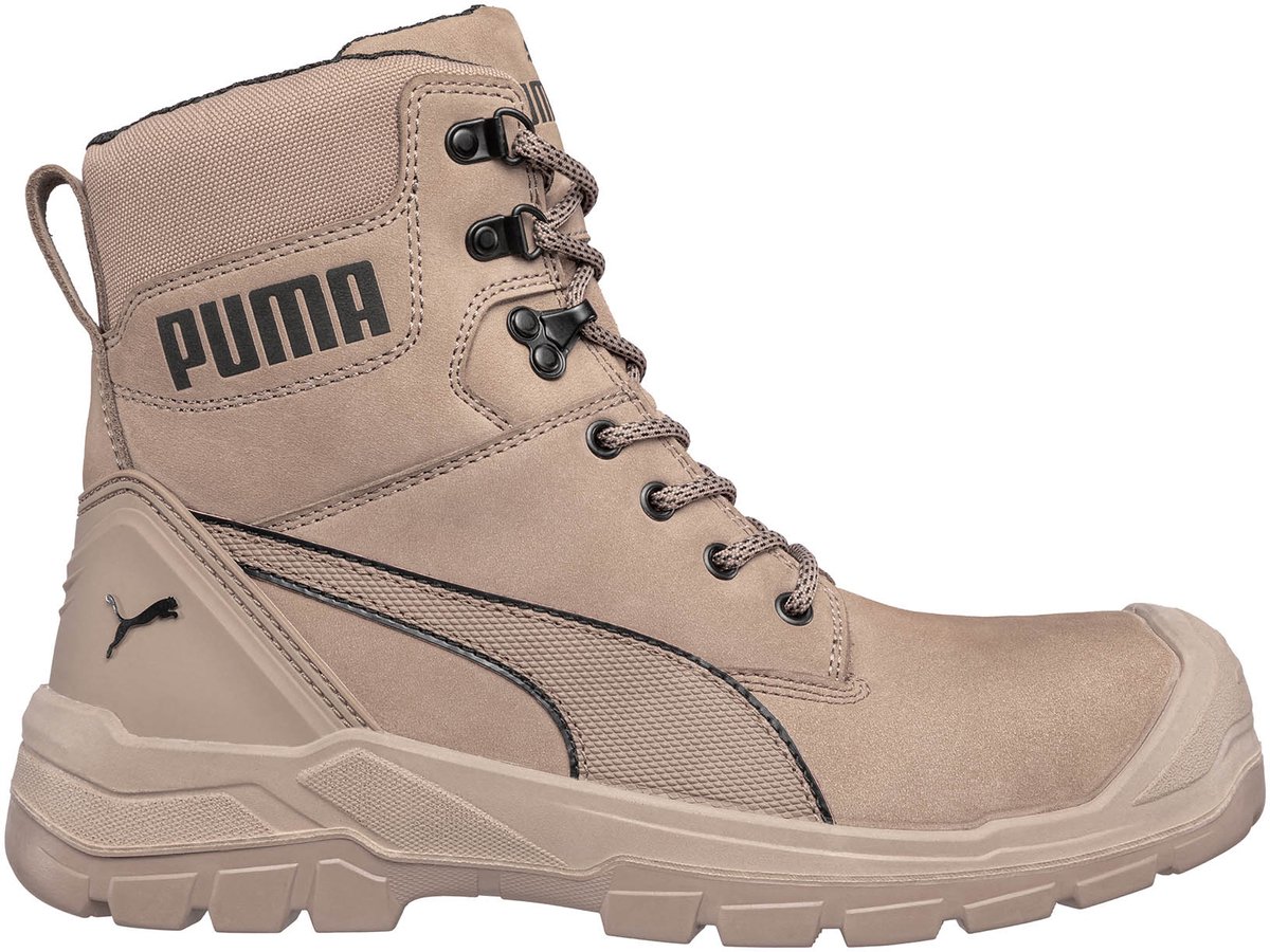 PUMA Conquest STONE HIGH S3 CI HI HRO SRC 630740801000047 Hoge veiligheidsschoenen S3 Schoenmaat (EU): 47 Stone 1 paar