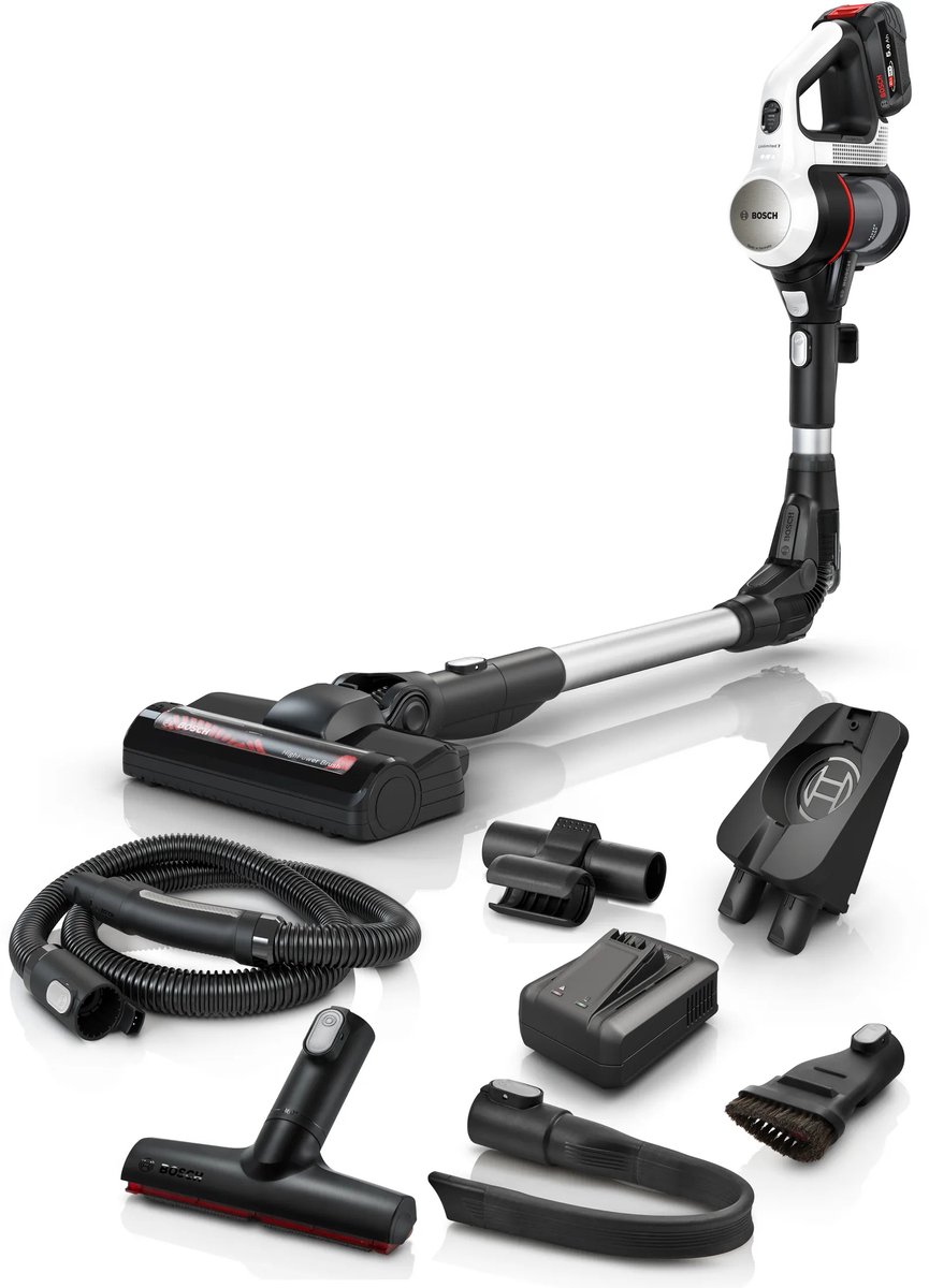 Bosch Unlimited 7, weiß, 5Ah Akku Stofzuiger