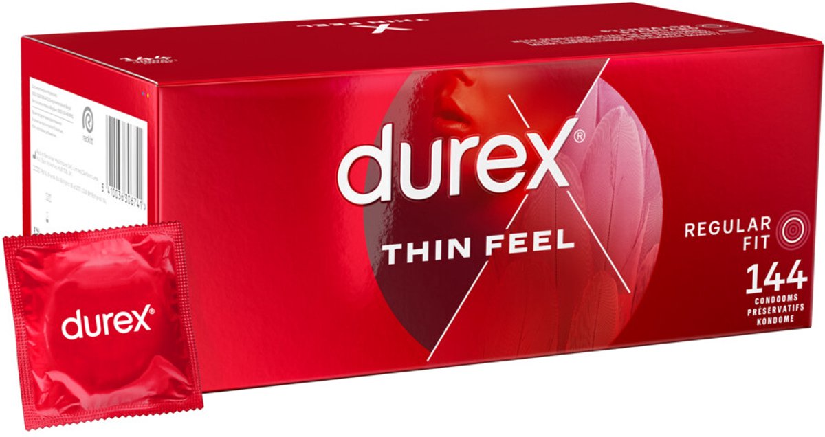 2x Durex Condooms Thin Feel 144 stuks