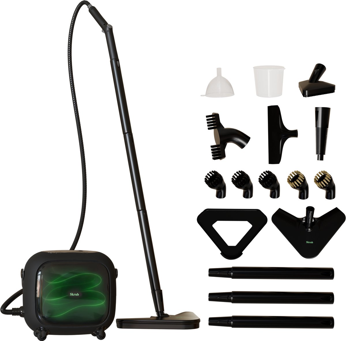 Skrub The Big One - Stoomreiniger - 45 minuten stoom - 20 accessoires - 3,5 bar - 1500W
