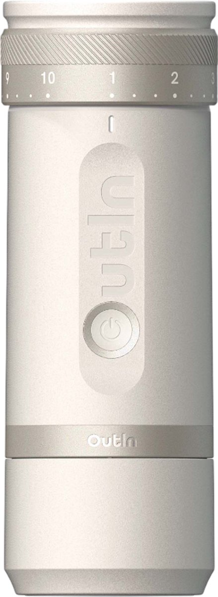 OutIn Fino Sandstone White Draagbare elektrische koffiemolen - Wit