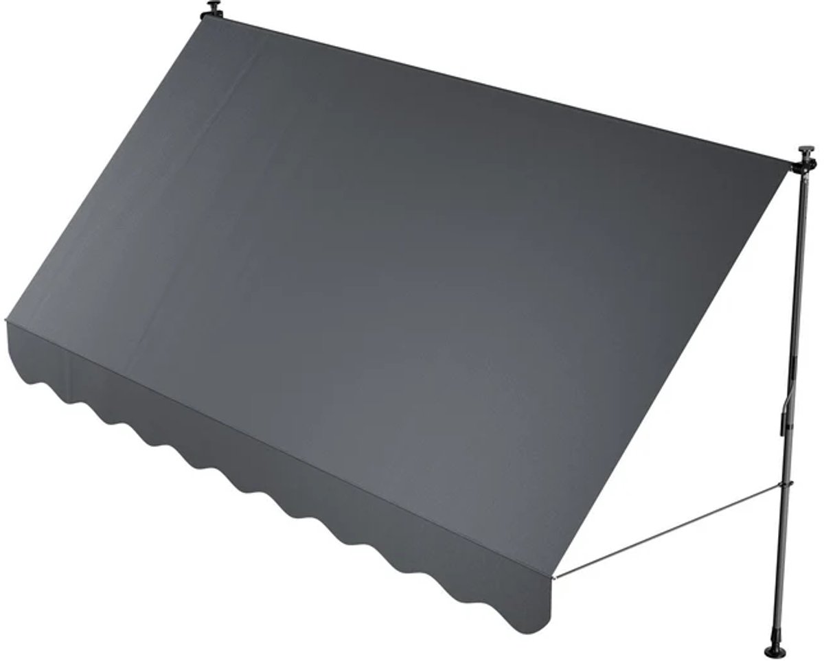 Juskys Kapstadt - Klemluifel - 350x120 cm - UV-bestendig Grijs