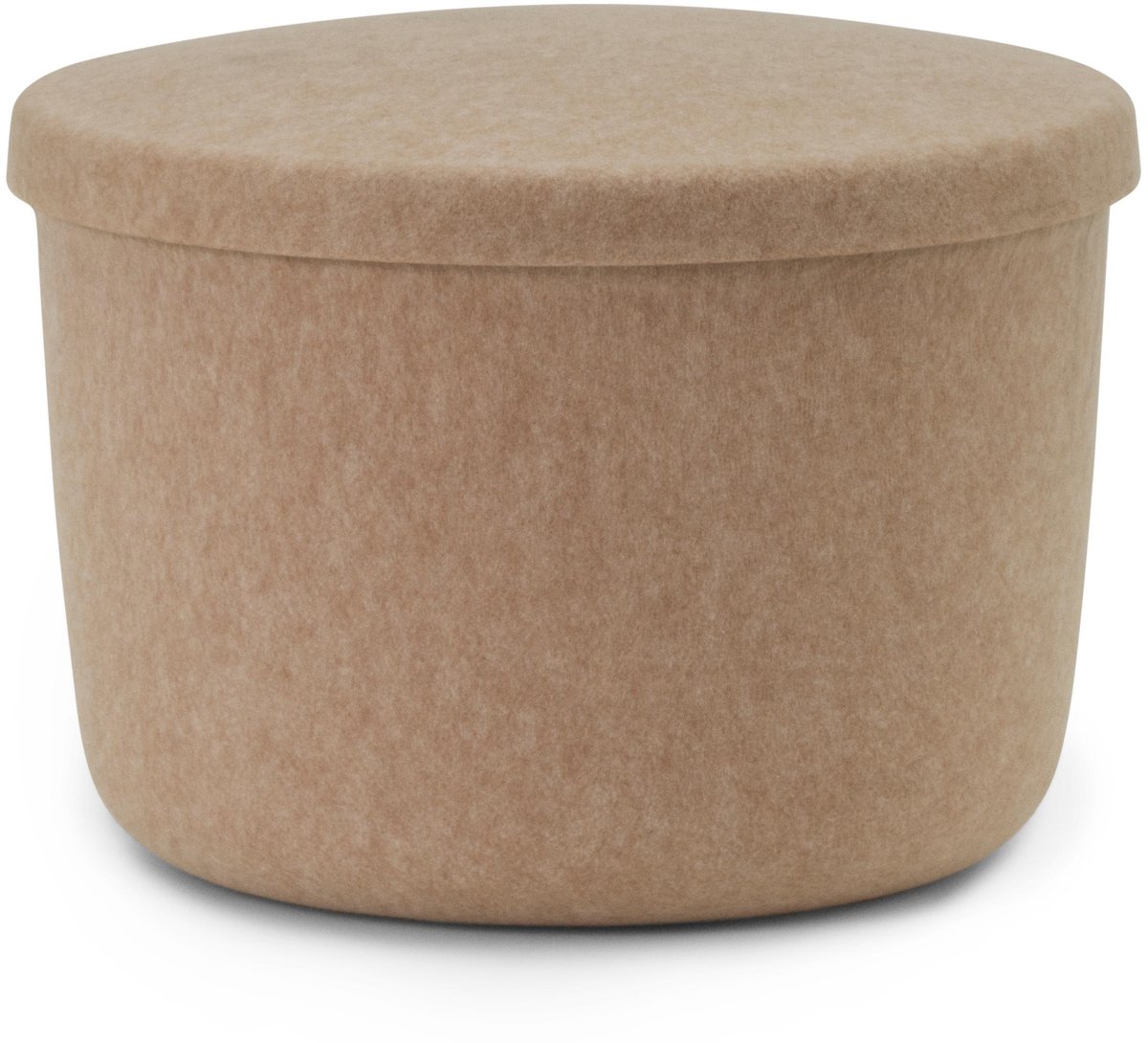 Normann Copenhagen - Hide Storage Poef Small Zand