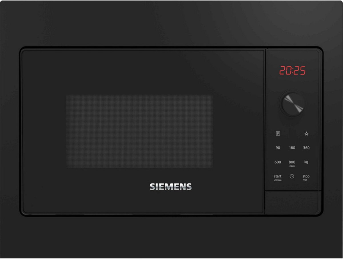 Siemens BF523LMB3 - Inbouwsolo magnetron 20L 800W - 7 automatische programma's - Zwart