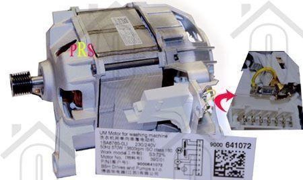 Bosch 1BA6765-OLI - Motor 570W KWF81425 CWF14K2A 00145800