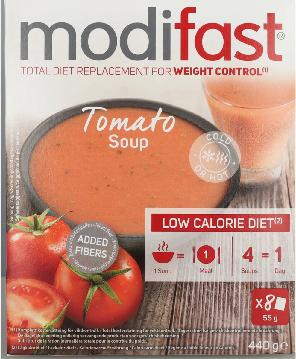 8x Modifast Intensive Soep Tomaat 440 gr