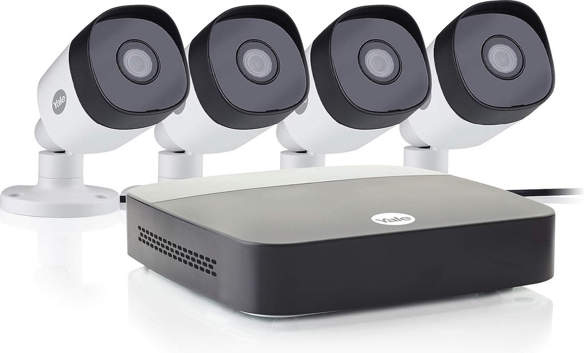 Yale Smart Home - Camera set XL - 4 camera's met nachtzicht en bewegingsdetectie (4 stuks)