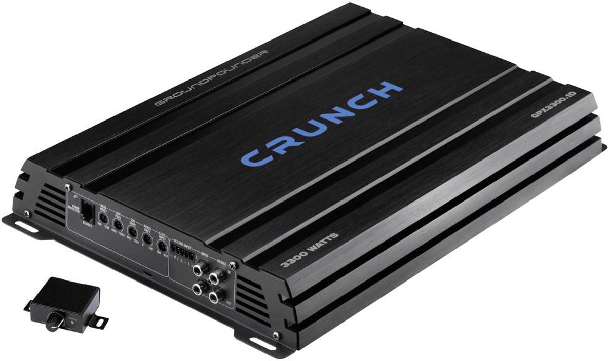 Crunch GPX3300.1D Digitale versterker 1-kanaals 3300 W Volume/bass/treble control Geschikt voor (automerken): Universal