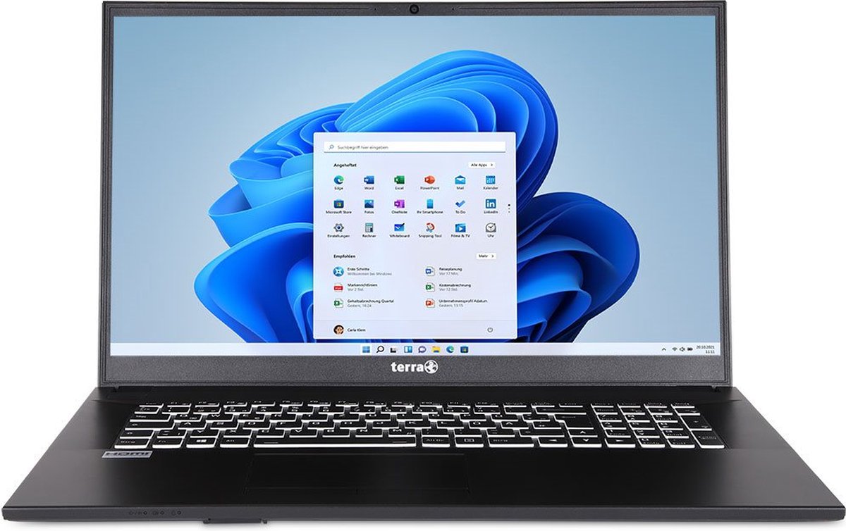 TERRA MOBILE US1220787 laptop Intel® Core™ i5 i5-1235U 43,9 cm (17.3") Full HD 8 GB DDR4-SDRAM 500 GB SSD Wi-Fi 6 (802.11ax) Windows 11 Home Antraciet