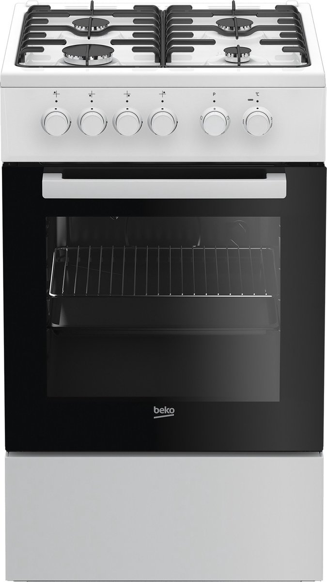 Beko FSS52020DW fornuis Vrijstaand fornuis Electrisch Gaskookplaat Wit A