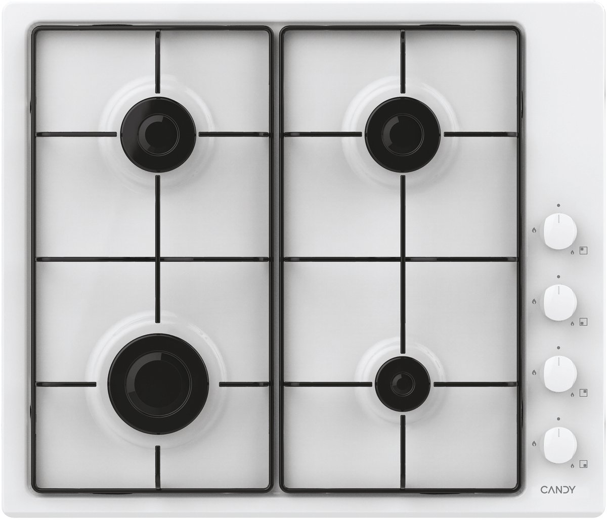 Candy Idea CHW6LWW Wit Ingebouwd 60 cm Gaskookplaat 4 zone(s)