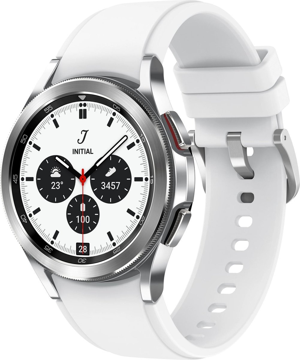 Samsung Galaxy Watch4 Classic 3,05 cm (1.2") OLED 42 mm Digitaal 396 x 396 Pixels Touchscreen 4G Zilver Wifi GPS