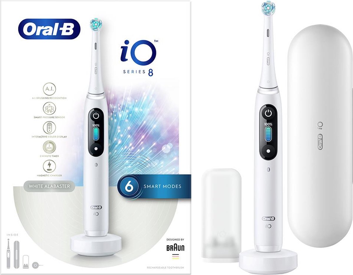 Oral-B iO 4210201363064 elektrische tandenborstel Volwassene Roterende tandenborstel Wit