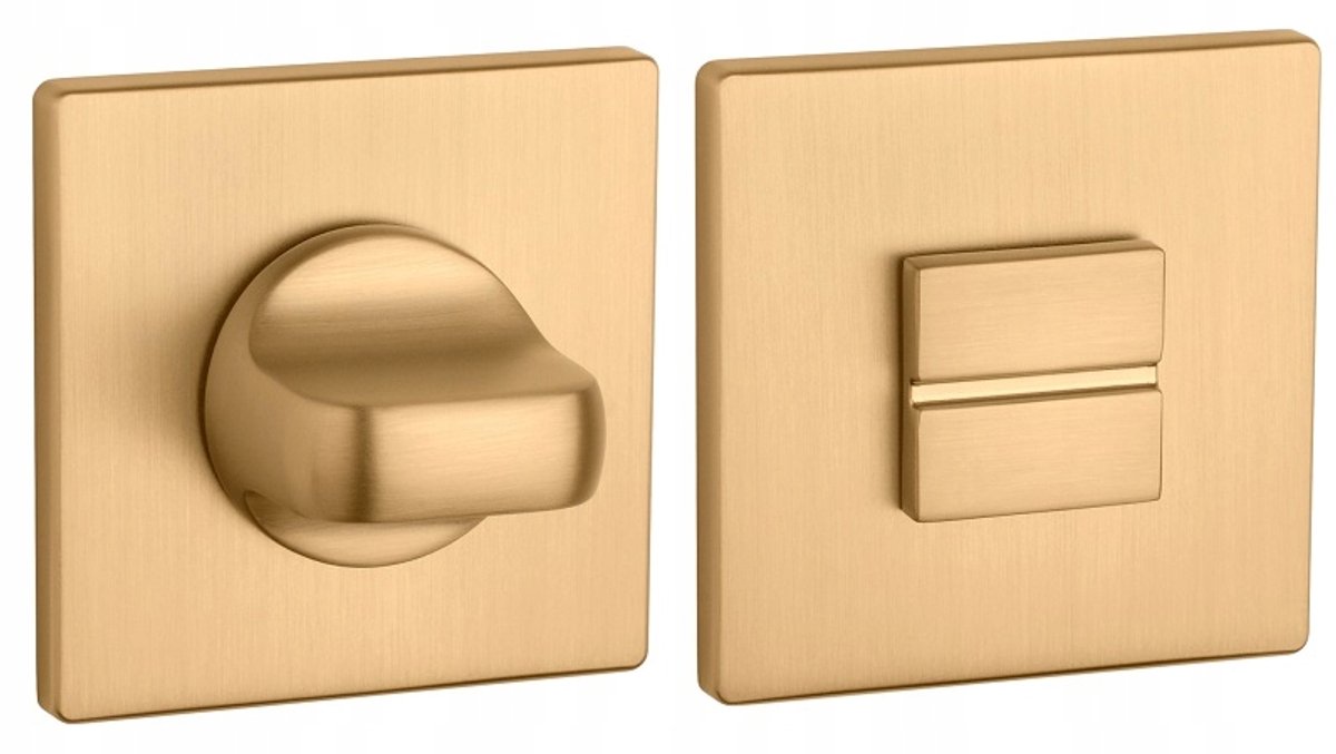 Aprile | Prestige WC garnituur rozet | 52x52x5mm | Goud mat