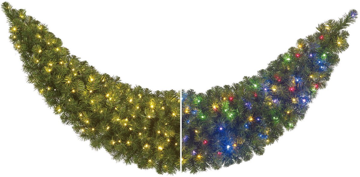 Limber swag led outdoor groen warm wit multicolour 150L TIPS 250 en timer & dimmer afstandsbediening l185xd15 cm Black Box - Black box