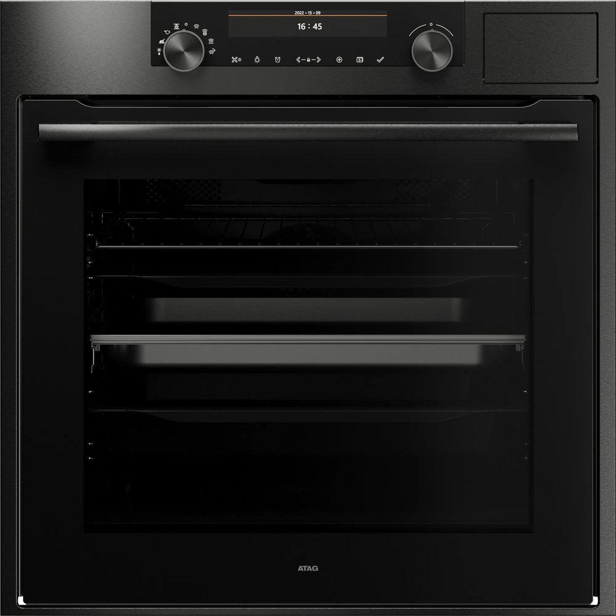 ATAG CS66121D Inbouw Stoomoven - Black Steel