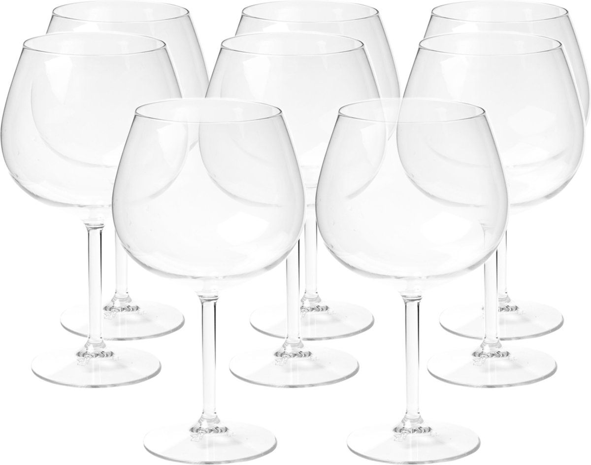 Cocktail glas - 20x - transparant - onbreekbaar kunststof - 860 ml -