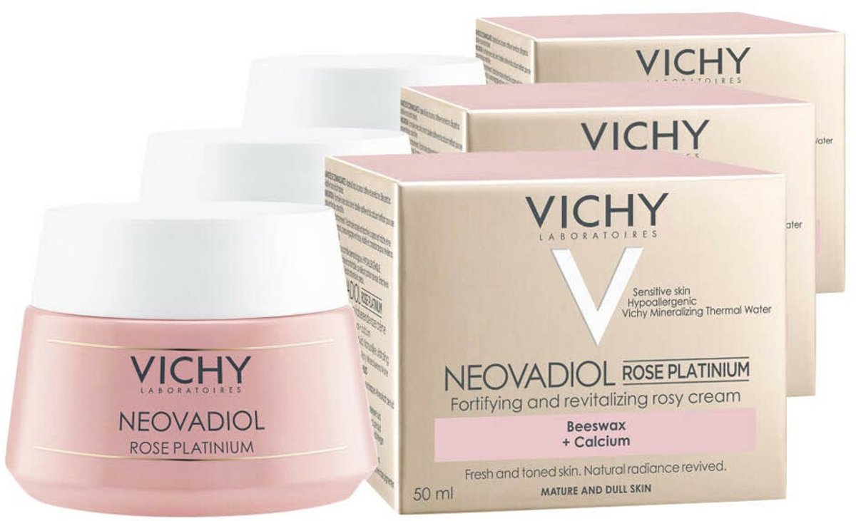 3x Vichy Neovadiol Rose Platinium Dagcreme 50 ml