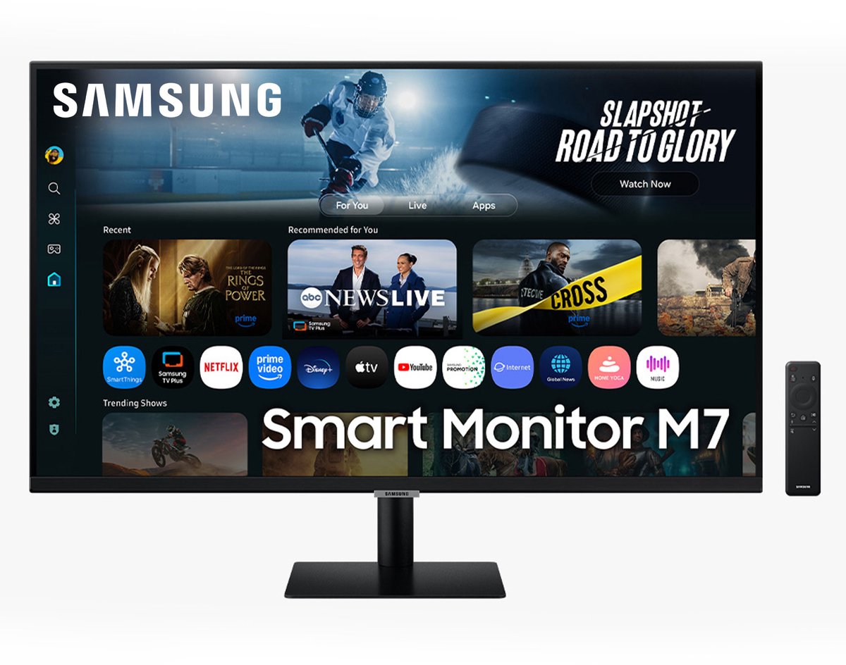 Samsung S32FM700UU LED-monitor Energielabel F (A - G) 81.3 cm (32 inch) 3840 x 2160 Pixel 16:9 4 ms HDMI, USB-A 2.0, USB-C, WiFi, Bluetooth VA LED