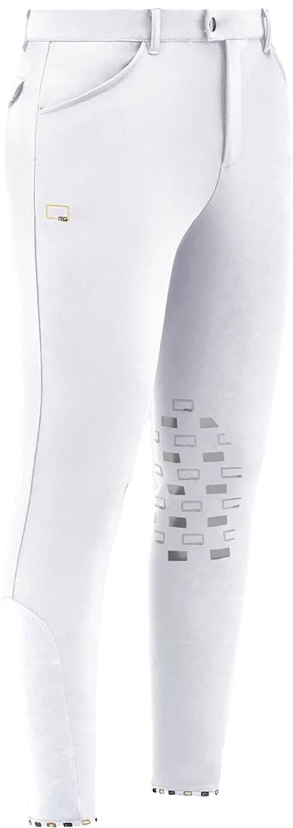 Rg Rider's Gene - Rijbroek Bi-stretch Kniegrip - Wit