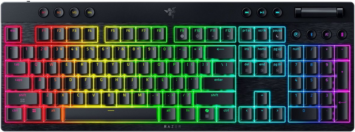 Razer BlackWidow V4 Low-Profile HyperSpeed - Yellow Switch - US