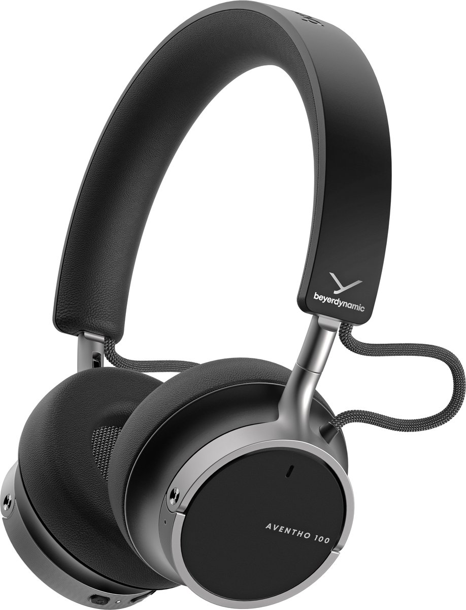 beyerdynamic Aventho 100 BT On-Ear Headphones, zwart | Noise Cancelling koptelefoons | 4010118008436