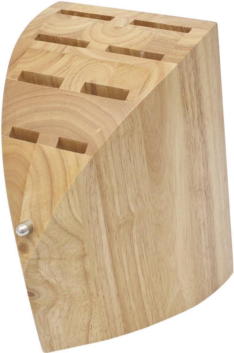 Chroma Type 301 Messenblok in guminokihout voor 8 messen | Keukenmessen toebehoren | 5019311910989