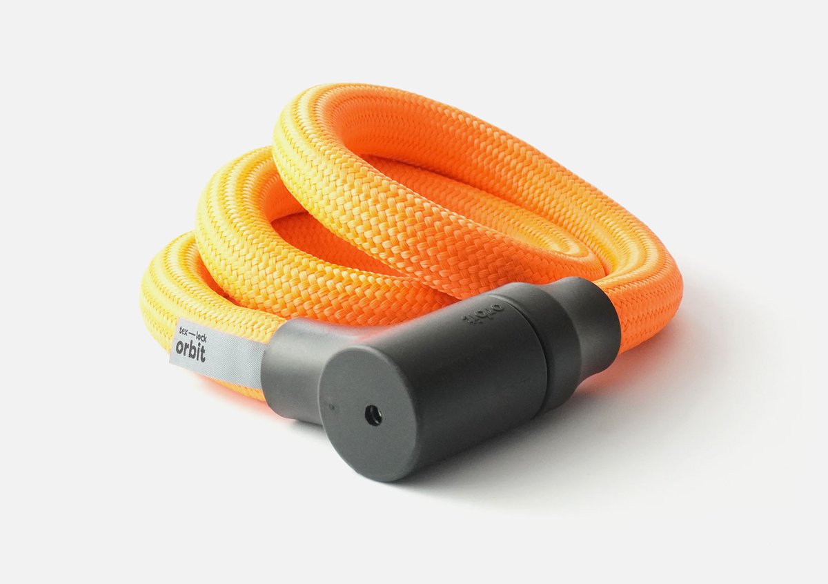 Kabelslot Textielslot Orbit Acid Orange 120 cm  - ART-2